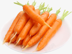 新鲜胡萝卜一盘新鲜的胡萝卜高清图片