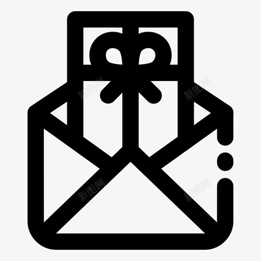 电子邮件礼品卡问候语电子商务基本1轮廓笔划svg_新图网 https://ixintu.com 电子邮件 礼品 问候语 电子商务 基本 轮廓 笔划