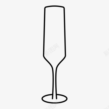 香槟长笛酒精庆祝图标