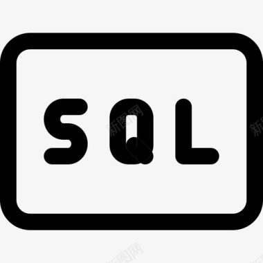 Sqlweb应用程序数据库3线性图标