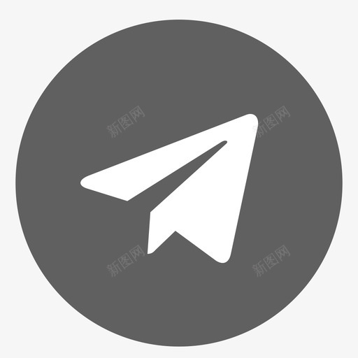 telegramsvg_新图网 https://ixintu.com telegram 单色 圆润 填充