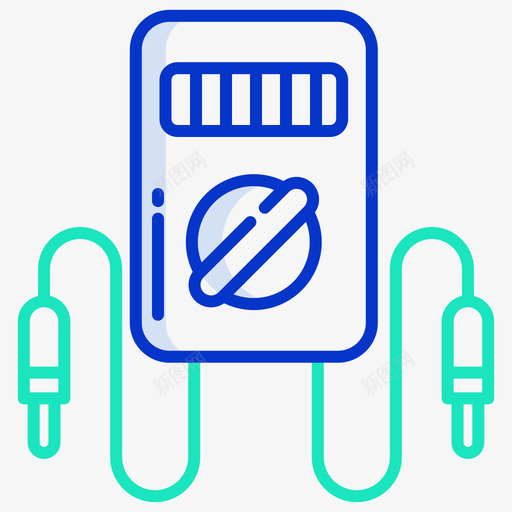 电压表电工24轮廓颜色svg_新图网 https://ixintu.com 电压表 电工 轮廓 颜色