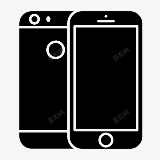 gadgetiphoneiphone5ssvg_新图网 https://ixintu.com gadget iphone 5s 手机 图标 glyph