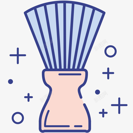 胡子刷svg_新图网 https://ixintu.com 胡子 填充 线性 多色