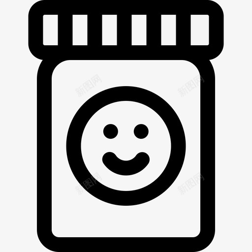 抗抑郁药心理健康17线性svg_新图网 https://ixintu.com 抑郁 心理健康 线性