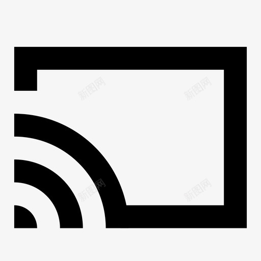 无线显示屏幕电视svg_新图网 https://ixintu.com 无线 显示 电视 屏幕 wifi 流媒体 设备 连接