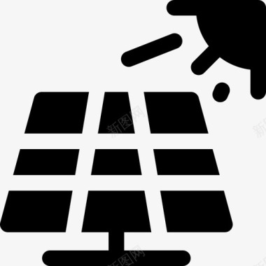 太阳能电池板温室18填充图标