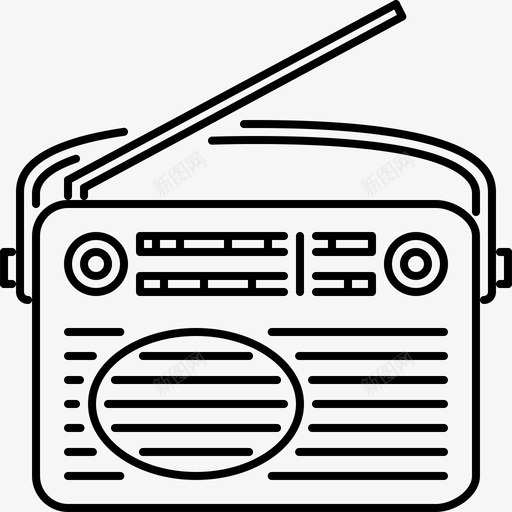 3radioretroelesvg_新图网 https://ixintu.com 3radio retro ele