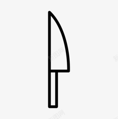 厨师刀剁切图标