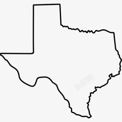 德克萨斯州德克萨斯州美国地图高清图片