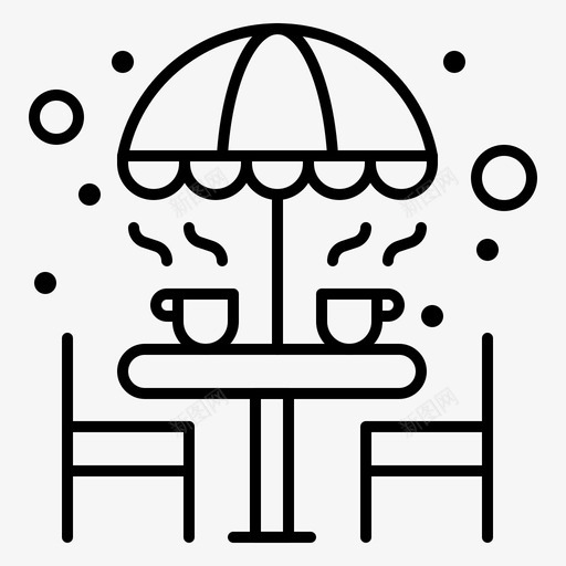 椅子咖啡家具svg_新图网 https://ixintu.com 椅子 咖啡 家具 桌子 雨伞 咖啡店 常客