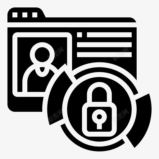 隐私数据个人信息svg_新图网 https://ixintu.com 隐私 数据 个人 信息 配置文件 保护 Internet 安全 标志 标志符 符号
