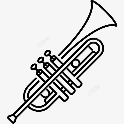 5trumpetmusicisvg_新图网 https://ixintu.com 5trumpet music