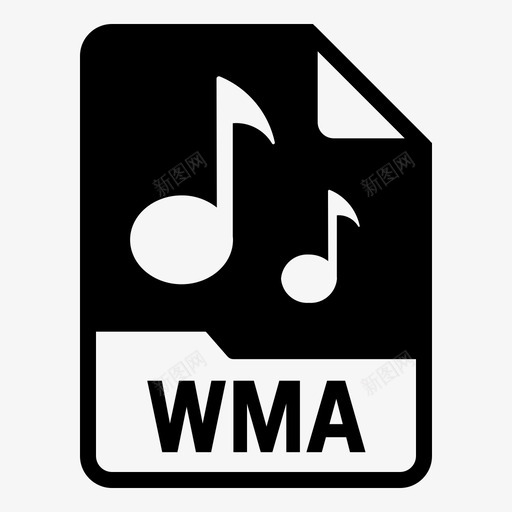 wma文档扩展名svg_新图网 https://ixintu.com 文件 格式 wma 文档 扩展名 声音 音乐