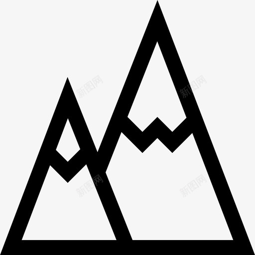加拿大山脉27线性svg_新图网 https://ixintu.com 加拿大 山脉 线性