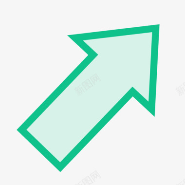 形状箭形绿图标