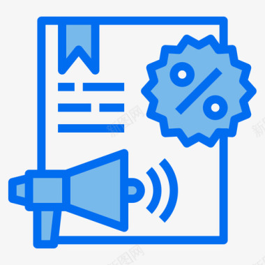 折扣数字营销213蓝色图标