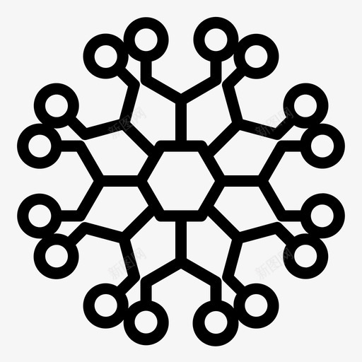 网络与科学生物学咖啡因svg_新图网 https://ixintu.com 网络 科学 生物学 咖啡因 分子 兴奋剂 图标 大纲