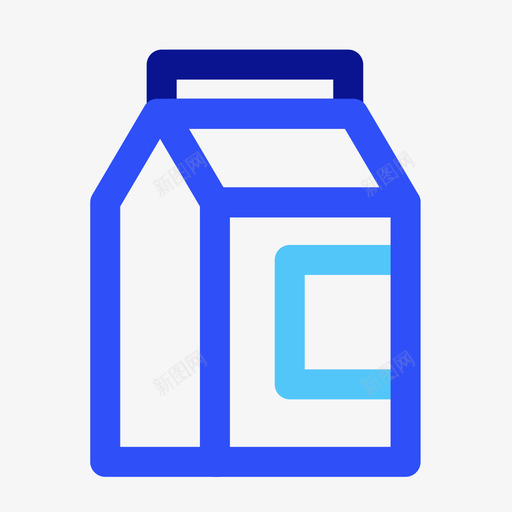 牛奶乳品svg_新图网 https://ixintu.com 牛奶 乳品 线性 多色 简约