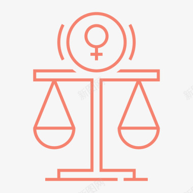 两性平等法女权主义正义图标