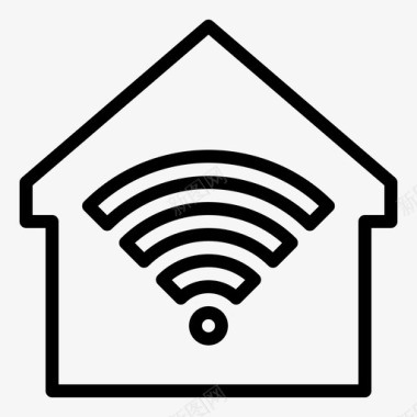 wifi家庭互联网家庭智能家庭图标