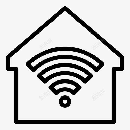 wifi家庭互联网家庭智能家庭svg_新图网 https://ixintu.com 家庭 智能 wifi 互联网 住宅