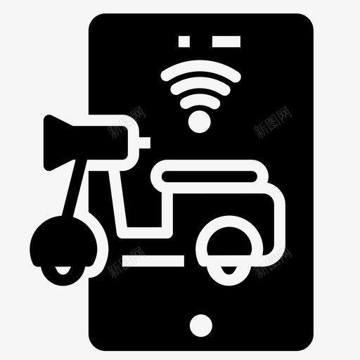 移动商业城市svg_新图网 https://ixintu.com 移动 商业 城市 连接 现代 在线 联网 字形