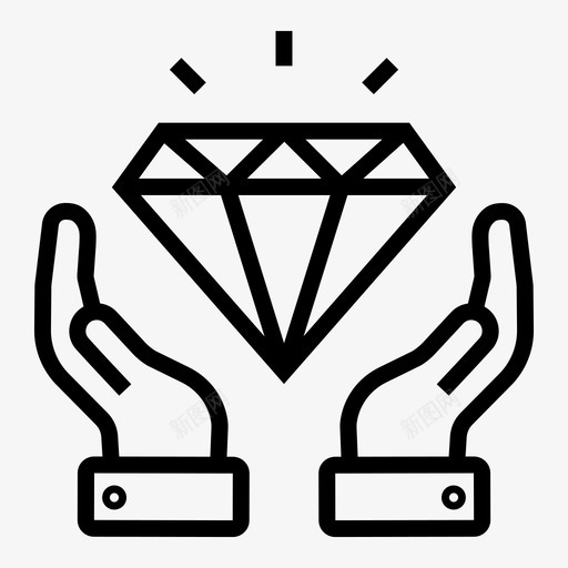 护理商业钻石svg_新图网 https://ixintu.com 商业 护理 钻石 保护 安全 金融