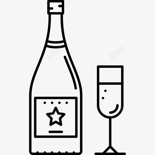 1champagnewineglsvg_新图网 https://ixintu.com 1champagne winegl