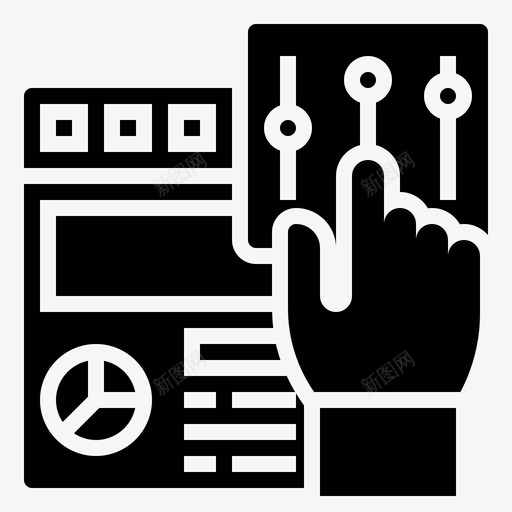 界面应用程序设计svg_新图网 https://ixintu.com 界面 应用程序 设计 交互 用户 数字 转换 字形