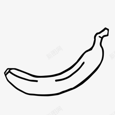 香蕉香料食物图标