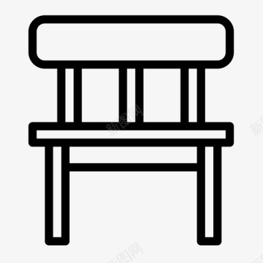 椅子扶手椅躺椅图标