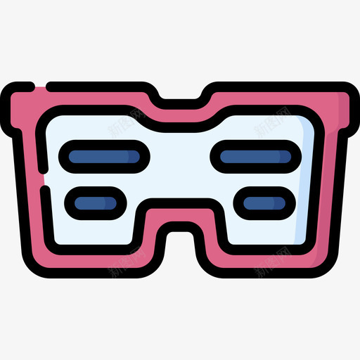 眼镜电子音乐5线性颜色svg_新图网 https://ixintu.com 眼镜 电子音乐 线性 颜色