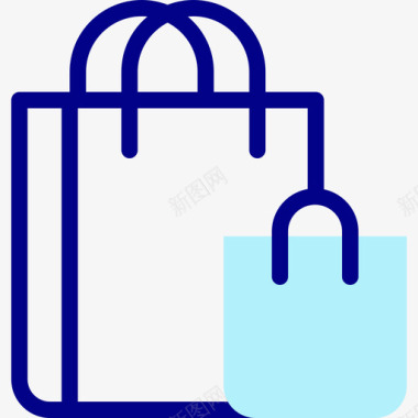 购物袋电子商务270线性颜色图标