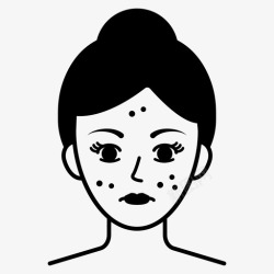 皮疹痤疮美容面部皮疹高清图片