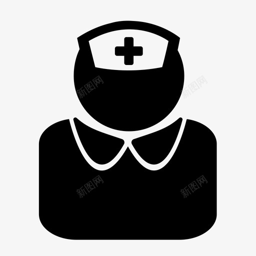 护士nursesvg_新图网 https://ixintu.com 护士 nurse 医院 医生 简约