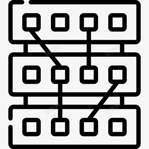 网络云计算网络3线性svg_新图网 https://ixintu.com 网络 云计算 线性