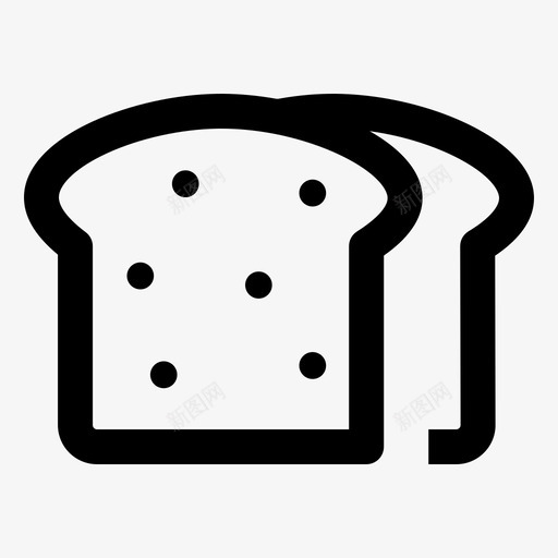 面包烘焙食物svg_新图网 https://ixintu.com 面包 烘焙 食物 切片 感恩 第一天 基本