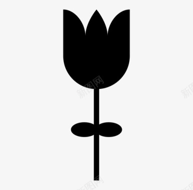 郁金香花卉荷兰图标
