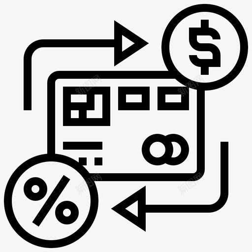 信用卡费用付款svg_新图网 https://ixintu.com 信用卡 费用 付款 百分比 金融在线