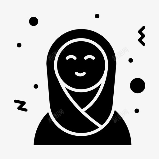 妇女阿拉伯妇女阿拉伯语svg_新图网 https://ixintu.com 妇女 阿拉伯 阿拉伯语 伊斯兰 妇女节 实心 字形