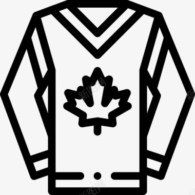 足球运动衫加拿大24码直纹图标