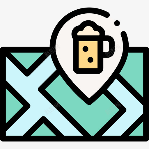 酒吧95酒吧线性颜色svg_新图网 https://ixintu.com 酒吧 线性 颜色
