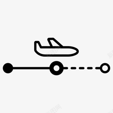 航空公司接送航班起飞航班时刻表图标