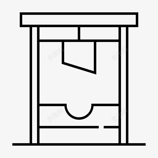 断头台死亡处决svg_新图网 https://ixintu.com 断头台 死亡 处决 中世纪 刑罚 魔法 王国