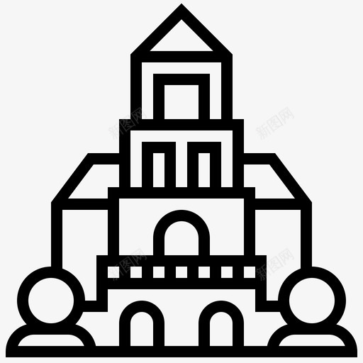 瓦杜兹大教堂天主教svg_新图网 https://ixintu.com 瓦杜 大教堂 天主教 教堂 列支敦士登 Landmark2 线路