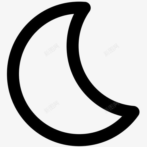 黑夜svg_新图网 https://ixintu.com 黑夜 月亮