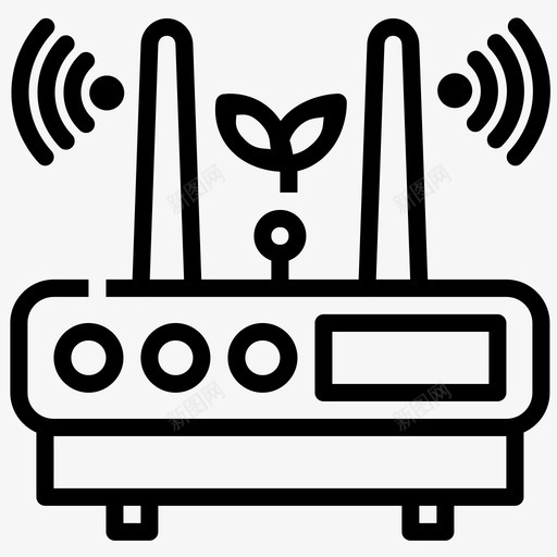 wifi生态绿色能源svg_新图网 https://ixintu.com 生态 wifi 绿色 能源 互联网 无线 智能