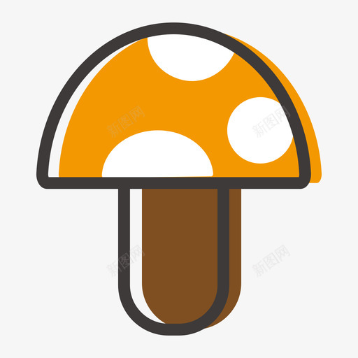 阿果瓜瓜图标菌类01svg_新图网 https://ixintu.com 阿果 瓜瓜 图标 菌类