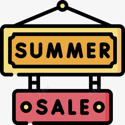 夏季销售夏季销售21线性颜色svg_新图网 https://ixintu.com 夏季 销售 线性 颜色